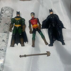 🦇 Batman DC The Caped Crusader Swamp Showdown Action Figure 4" & Robin & B…